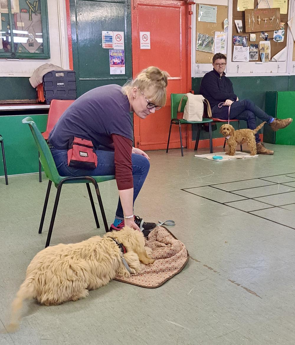 Amanda Childs teaching in class